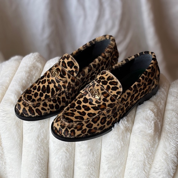 Roberto Cavalli Leopard Print Loafers - Picture 3 of 5